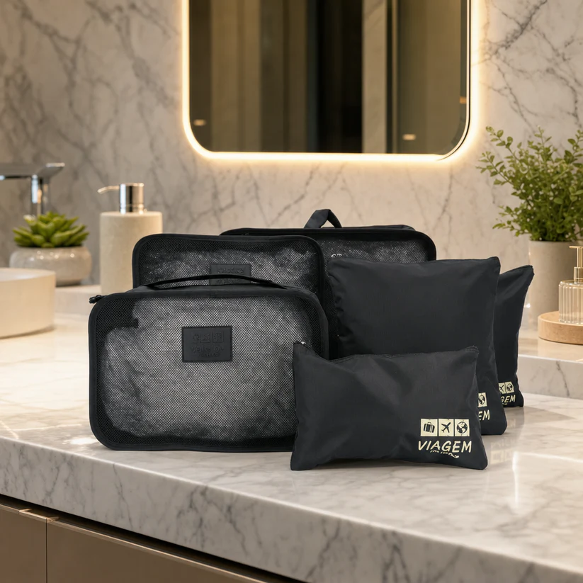Kit Organizador De Malas com 6 Peças